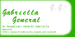 gabriella general business card